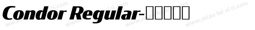 Condor Regular字体转换